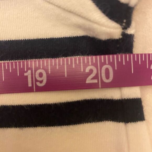 J. Crew Reimagined Stripe Flutter Sleeve Cotton Top - Picture 9 of 11